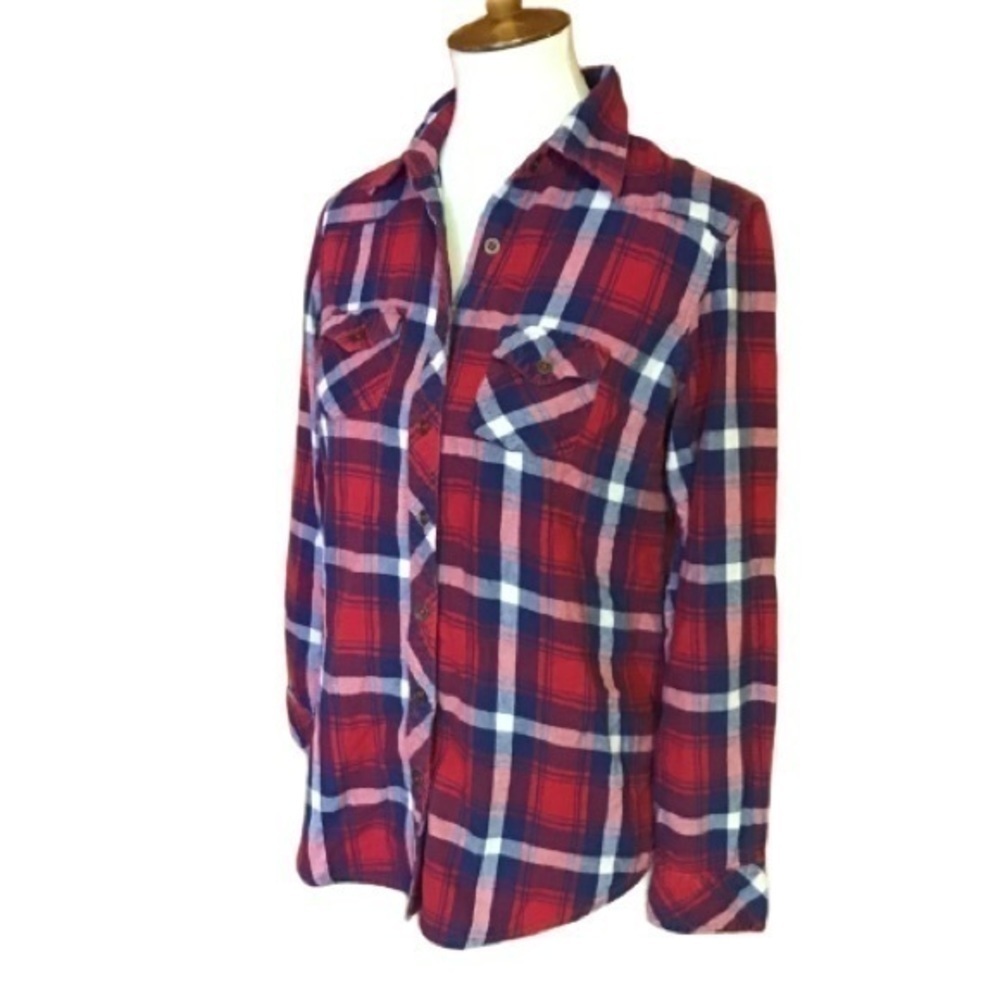 Angie plaid flannel shirt
